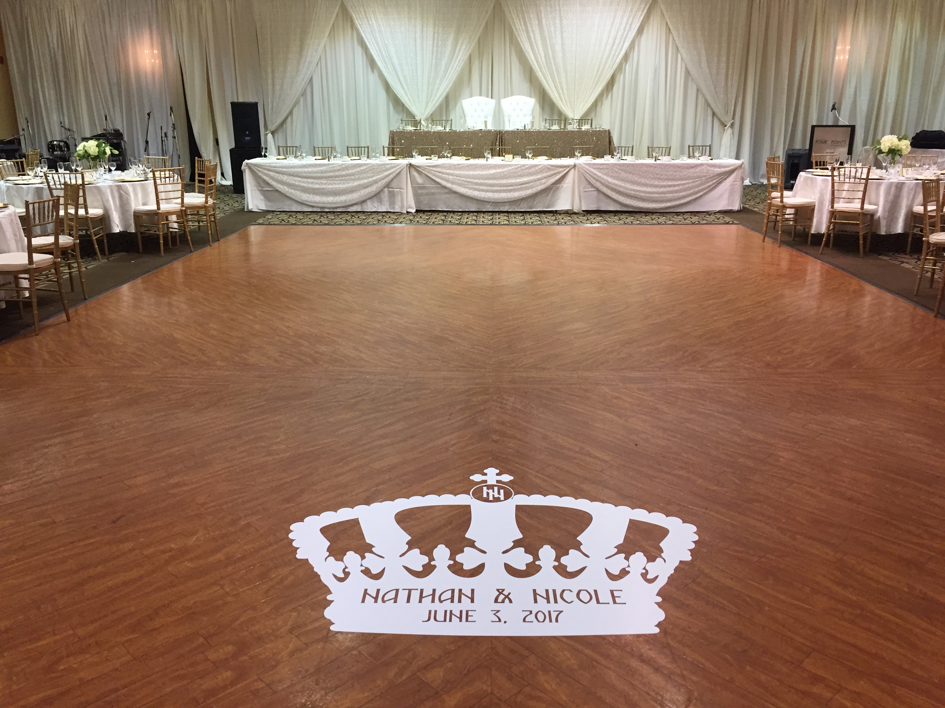 Dance Floor Monogram KM IMAGING