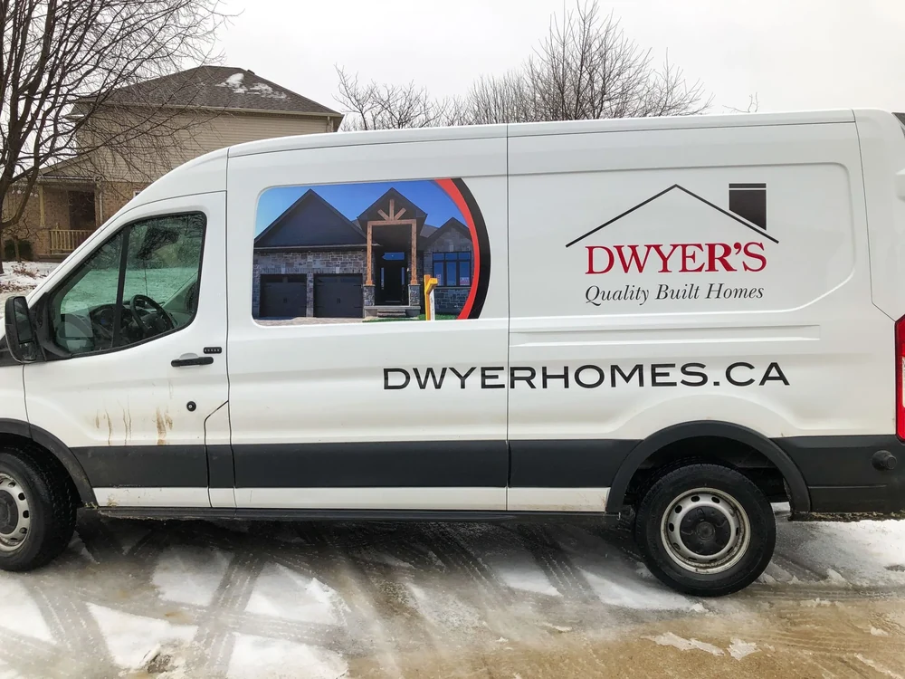 Dwyer’s Quality Built Homes — Full-side commercial van graphics
